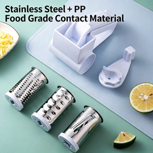 Trancheuse à fromage à <span class=keywords><strong>manivelle</strong></span> de qualité supérieure râpe à fromage rotative avec <span class=keywords><strong>poignée</strong></span> en plastique outil de cuisine pour emballage de boîte de chocolat et de noix de fromage - Product Image 3