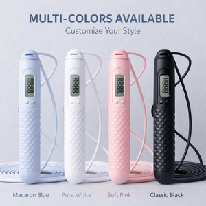 <span class=keywords><strong>Corde</strong></span> à <span class=keywords><strong>sauter</strong></span> intelligente améliorée - Compteur de <span class=keywords><strong>fitness</strong></span> précis en PVC lesté pour la perte de poids - Product Image 6