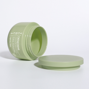 Tarro Cosmético de Boca Ancha con Tapa de Rosca, PET Verde Esmerilado de 300/550g, para Crema Facial, Exfoliante Corporal y Manteca Corporal - Product Image 5