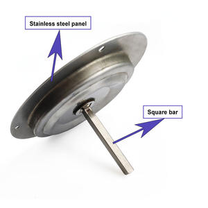 Thép không gỉ đánh bóng món ăn ổ khóa <span class=keywords><strong>D</strong></span> vòng khóa chốt Xe Xe tải hộp công cụ cửa xử lý Paddle khóa - Product Image 4