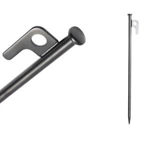 Estacas de acero H095 de 30 cm, negras, que brillan en la oscuridad, de grado industrial, para acampar al aire libre, para herramientas de supervivencia. - Product Image 3