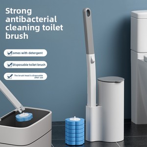 <span class=keywords><strong>Brosse</strong></span> de toilette jetable édition 2026 avec support mural en plastique, sans angles morts, sans perçage, <span class=keywords><strong>brosse</strong></span> remplaçable, design moderne - Product Image 3