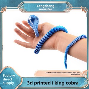 <span class=keywords><strong>Cobra</strong></span> in Vetro Stampata in 3D, Regalo Decorativo Artigianale, <span class=keywords><strong>Serpente</strong></span> Flessibile e Mobile, Creativo e Fatto a Mano - Product Image 2