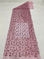 Tissu de voile de mariée en perles noires à broderie française
