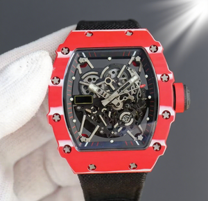 Reloj mecánico Tourbillon clásico para hombre 2025, material de fibra de carbono, Correa hueca colorida, reloj moderno y genial - Product Image 4