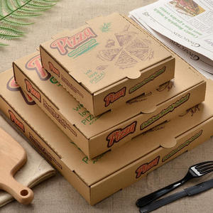 Boîte d'emballage rigide pour pizza et pain plat <span class=keywords><strong>à</strong></span> <span class=keywords><strong>emporter</strong></span>, personnalisée, imprimée, écologique, biodégradable, recyclable, de 6 <span class=keywords><strong>à</strong></span> 18 pouces, noire - Product Image 2
