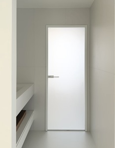 <span class=keywords><strong>Porte</strong></span> <span class=keywords><strong>coulissante</strong></span> de séparation en verre avec cadre en aluminium ultra-fin et étanche pour salle de bain avec verre dépoli - Product Image 3