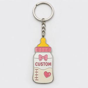 Porte-clés personnalisés de haute qualité pour bébés, pendentifs souvenirs de naissance, chaînes pour baptême de nourrissons, souvenirs de crèche, vente en gros - Product Image 3