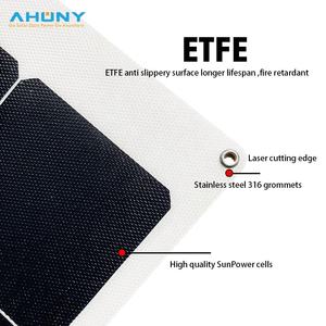 Benutzer definierte 170W Thin Light Flexible <span class=keywords><strong>Solar</strong></span> panel Rücken kontakt Biegbare <span class=keywords><strong>Sunpower</strong></span>-Zelle für Camping RV Marine Outdoor-Anwendungen IBC - Product Image 3