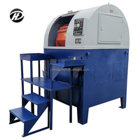 Machine de polissage centrifuge industrielle à quatre tambours Hengda Motor, puissance 7,5 kW, tension 380 V, pour le débavurage et le chanfreinage des pièces métalliques