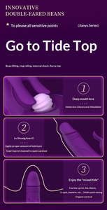 Vibrateur à double stimulation pour femmes, masseur clitoridien et point G, rechargeable par USB, étanche, matériau sûr pour le corps, 10 fréquences, stimulation des mamelons - Product Image 5