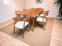 Table basse durable de forme naturelle en noyer Mobilier de maison pour les tables à manger de salon