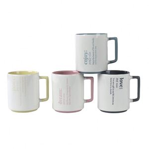 Tasses en céramique nordiques expresso en gros, avec logo personnalisé, grande capacité, en grès, pour café et thé, compatibles micro-ondes et lave-vaisselle - Product Image 1