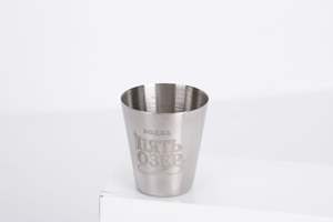 Modello inciso design logo personalizzato caffè 30ml 1oz bicchierini in acciaio inossidabile - Product Image 5