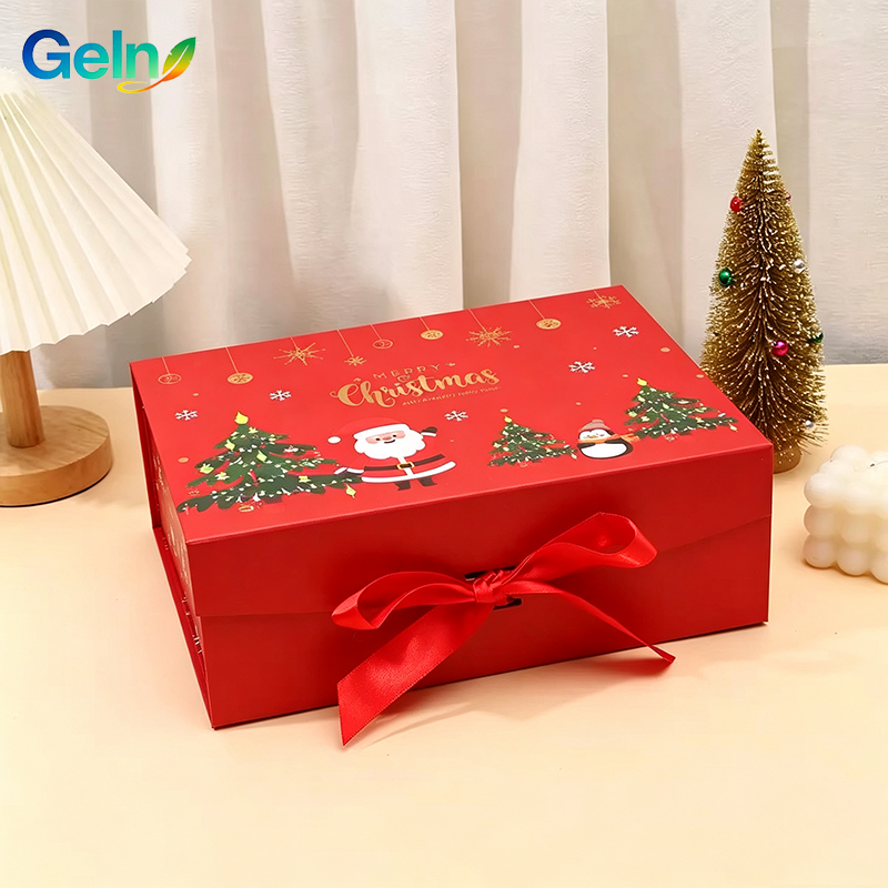 Bright Red Xmas Element Print