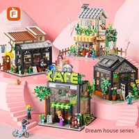 Seri Model Rumah Impian OEM Mainan Edukasi Anak Rakitan 40-Potong Plastik ABS DIY Unisex Fantasi & Sci-Fi Skala 1:3