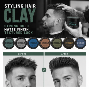 Argilla per Capelli Opaca Personalizzata per Uomo, <span class=keywords><strong>Cera</strong></span> Modellante per Acconciature Maschili, Tenuta Super Forte per 48 Ore, Effetto Voluminoso - Product Image 6
