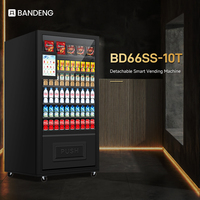 BANDENG 6610SS 10T - Expendedor de Bebidas y Snacks de Autoservicio con Control de Temperatura de 4°C a 25°C para Configuración de Proyectos Minoristas