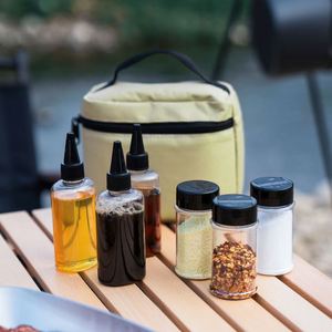 Free Sample Outdoor <b>Camping</b> Seasoning Bottle <b>Storage</b> Bag Plastic Bottle Seasoning Set Travel Bottle - Product Image 4