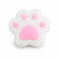 Aimant de réfrigérateur personnalisé en PVC souple avec empreinte de patte 3D blanche, motif chaton ou chiot mignon, autocollant pour réfrigérateur, article pour animalerie