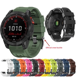 <span class=keywords><strong>Bracelet</strong></span> en Silicone pour montre intelligente Garmin <span class=keywords><strong>Fenix</strong></span> 7X 7 solaire/6X 6 Pro <span class=keywords><strong>5</strong></span> 5X <span class=keywords><strong>Plus</strong></span> 3 3HR/Epix, 1:1 - Product Image 2