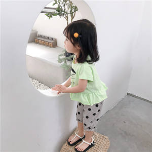 Conjunto de Camiseta y Pantalones de Danza del Vientre Estilo Coreano para Niños, Diseño Deportivo y de Dibujos Animados - Product Image 2