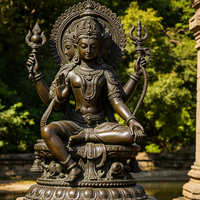 Statue en bronze d'Ardhanarishvara, taille réelle, pour extérieur, vente en gros d'usine