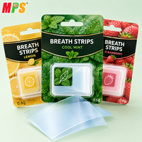 OEM Wholesale Custom logo Breath Strips Fruit Flavour Ultra-thin Cool Glutinous Rice Paper Mint Buccal Candy