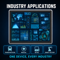 Computadora Industrial Todo en Uno YCT con Panel Táctil y Pantalla de Datos HUD para Monitoreo Remoto, Sistema de Plataforma en la Nube