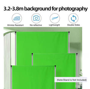 Фотографический зеленый экран KAZHI 3*2м (<span class=keywords><strong>3.2</strong></span>*2м) из муслина – бесшовный и прочный, для портретной и свадебной съемки - Product Image 4