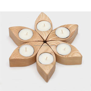 Natural Wood <b>Candle</b> Holder Customized Round <b>Shape</b> and Handmade Table Ware Decorative <b>Candle</b> Holder and for Sale - Product Image 6