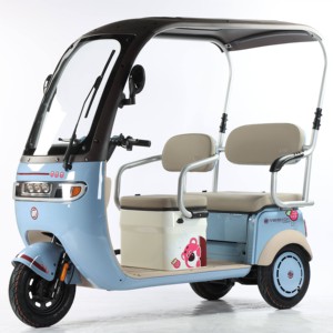 3 <b>Wheel</b> 60V 3 Speed Scooter Tricycle for 2 Adults Passenger Seat Home Roof - Product Image 1