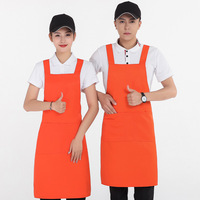 Tablier en cuir AI-MICH uniforme de chef réglable imperméable et résistant à l'huile café Western Restaurant Smock fabriquer en gros