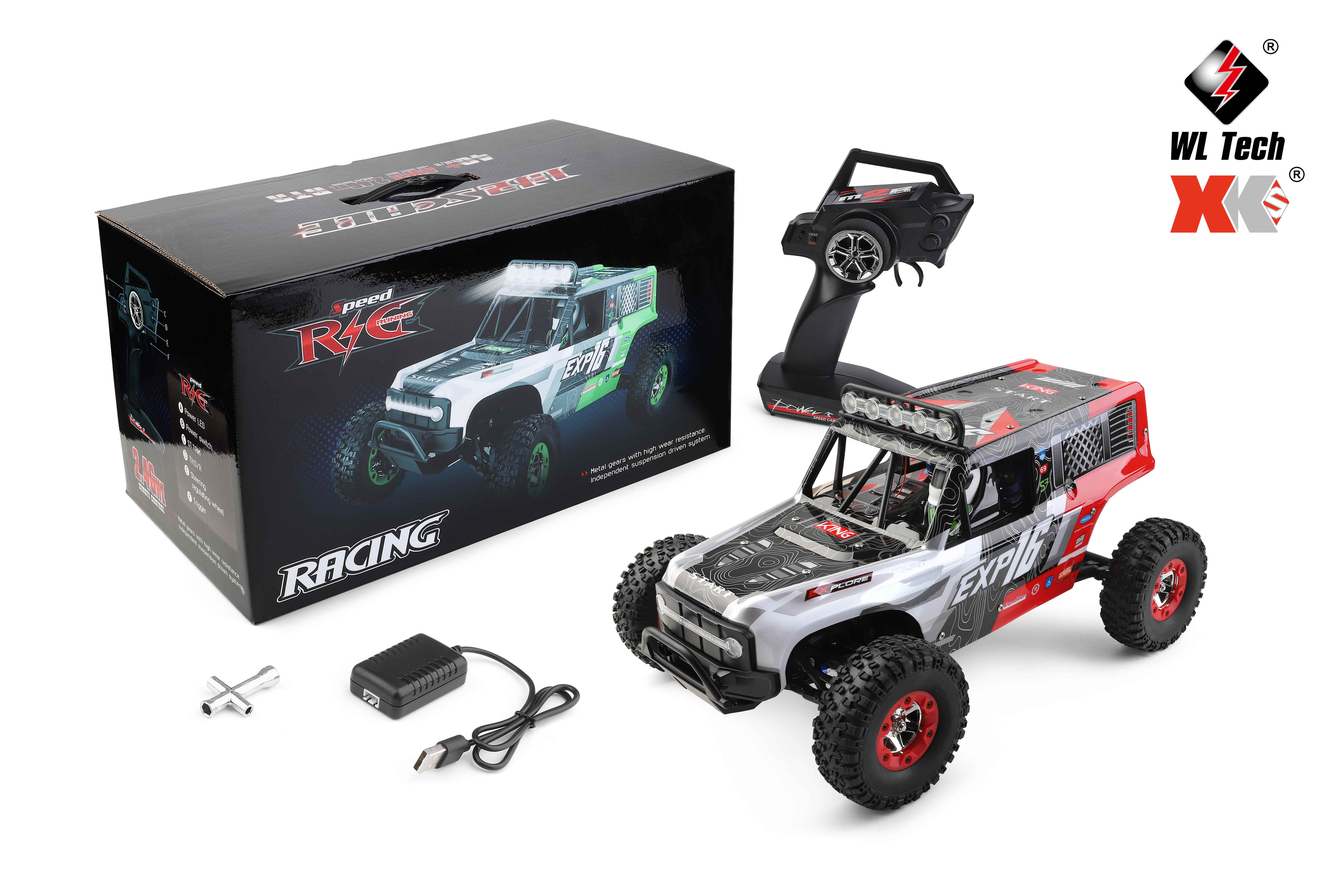 WLTOYS 124006 RC CAR 1: 12 RCカートラック4W40km/h高速ロック