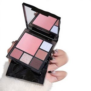 จานสีอายแชโดว์ทรงสี่เหลี่ยม6สีถาดสำหรับแต่งตาประกายระยิบระยับเป็นกลาง - Product Image 2