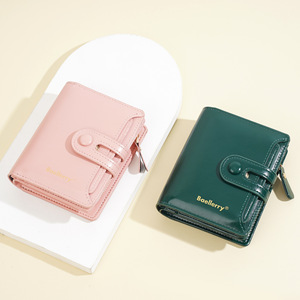 Nuovo Portafoglio Portatile da Donna di Alta Qualità, Borsellino Corto in PU Effetto Cera, Portamonete per Studenti - Product Image 2
