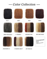 Extensions de cheveux Remy Afro Kinky Super Volumineuses 50g/paquet, Cheveux Humains Bruts Vierge Ondulés, Cheveux Brésiliens en Gros Pas Chers pour Crochet, Longueur 8"-30"
