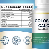 Complément alimentaire OEM Colostrum bovin Système immunitaire Supports Colostrum bovin Extrait organique Colostrum bovin Comprimés