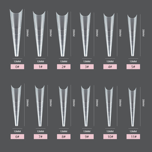 Juego de 240 <span class=keywords><strong>Uñas</strong></span> Postizas Transparentes en Caja, Moldes para <span class=keywords><strong>Uñas</strong></span> Francesas de Extensión Rápida, a la Moda - Product Image 5