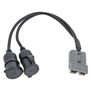 Connettore di Alimentazione 50 Amp PLUG <span class=keywords><strong>a</strong></span> Doppia Presa Accendisigari <span class=keywords><strong>16</strong></span> AWG 300mm - Product Image 4