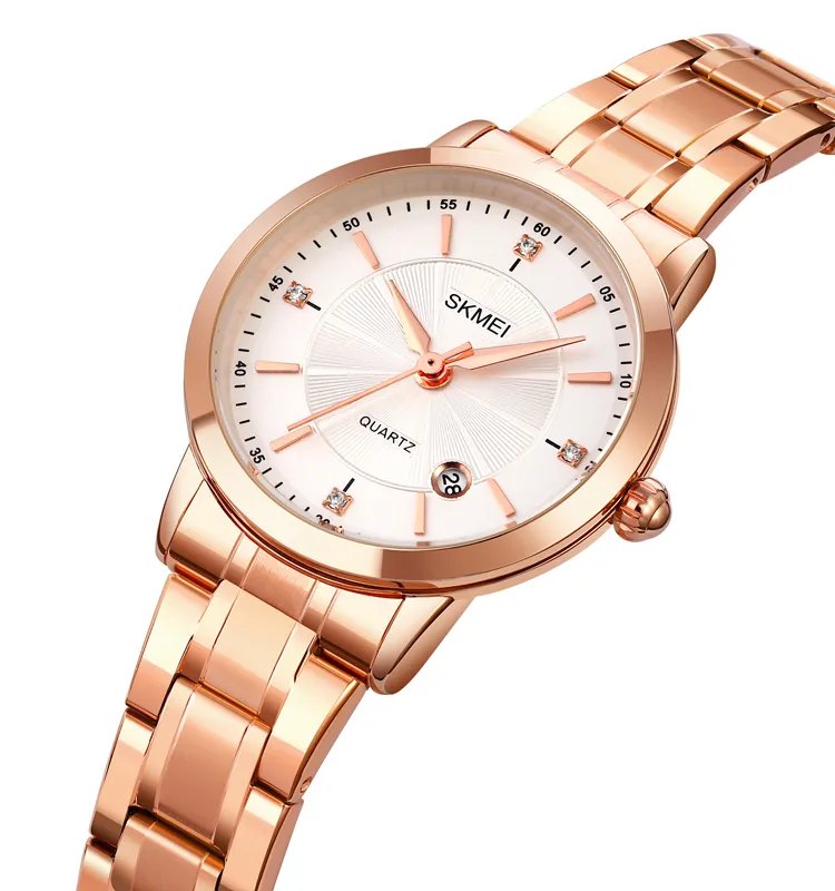 Skmei 1819 Luxury Women Watch Fashion Rose Gold Quartz Watches Female Stainless Steel Ladies Wristwatches reloj mujer