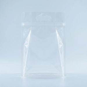 Leakproof Matte Flat Bottomed Eight Sided Sealed Standing Food Bag with Zipper Transparent Standing Zipper Bag for Nuts Coffee - Product Image 5