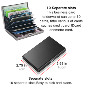 Porte-cartes de crédit en acier inoxydable pour hommes Porte-cartes d'identité de voyage mince et anti <span class=keywords><strong>protection</strong></span> Portefeuille <span class=keywords><strong>Rfid</strong></span> pour femmes Porte-<span class=keywords><strong>carte</strong></span> en métal - Product Image 5