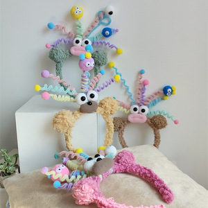 Nuovo arrivo bambini accessori per capelli divertenti ragazze fascia per capelli simpatico cartone animato scimmia fascia per regalo di compleanno - Product Image 1