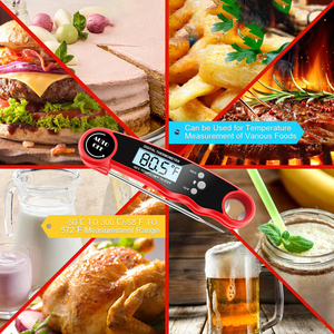 Termómetro de Carne a Prueba de Agua, Termómetro para Cocinar Alimentos, Termómetro para Barbacoa con Sonda de Acero Inoxidable de Alta Calidad - Product Image 5