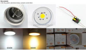 <span class=keywords><strong>Bombillas</strong></span> GU10 220V 9W COB Led Bombilla 6500K Blanco frío 3000K <span class=keywords><strong>Tienda</strong></span> cálida Lámpara colgante para el hogar Bombilla <span class=keywords><strong>de</strong></span> foco LED - Product Image 2