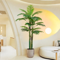 Planta Artificial de Areca en Maceta para Interiores y Exteriores, Decoración para Hogar, Oficina, Bodas, Decoración del Hogar, Plantas Artificiales, Árboles de Plástico