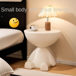 Modern Extendable Cream Wind Small Coffee <strong>Table</strong> Red Flat Head Side <strong>Table</strong> for Small Apartments Super <strong>Narrow</strong> <strong>Bedside</strong> <strong>Table</strong> Birch - Product Image 2