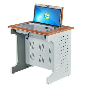 Một cửa lớp học kỹ thuật số bục đa phương tiện nền tảng lật máy tính kim loại bàn giáo viên bán tự động thiết bị giảng dạy - Product Image 2