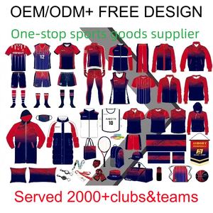 Heren Custom Voetbal Jersey Set Ademende Jacquard Stof Jeugd Volledig Uniform Kits 2 Delige Kleding - Product Image 5